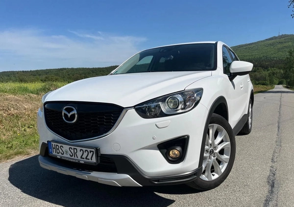 Mazda CX-5 cena 39999 przebieg: 155000, rok produkcji 2014 z Biała małe 742